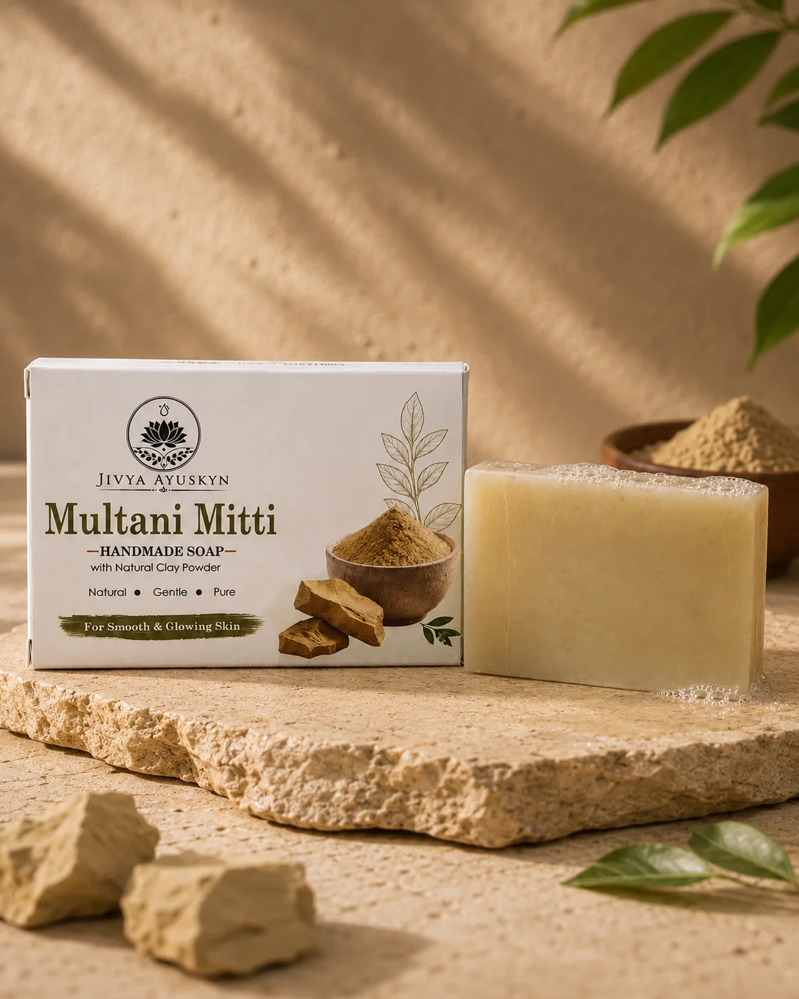 Multani Mitti Hand-Crafted Soap - Image 3