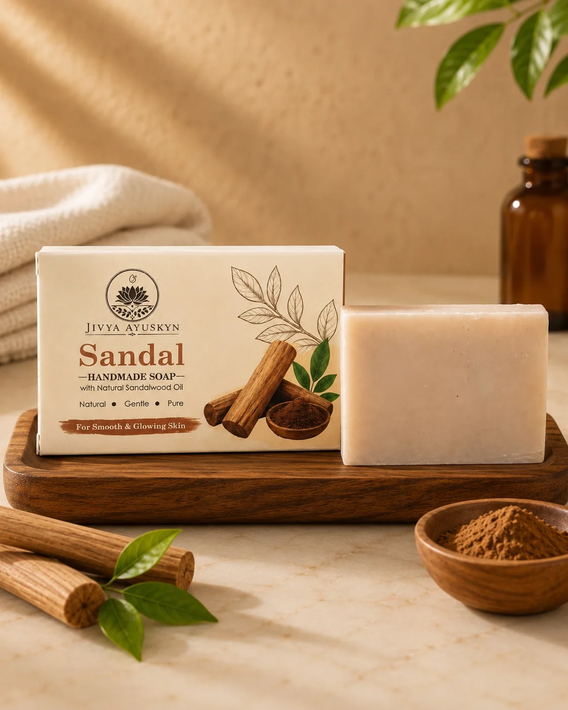 Sandal Hand-Crafted Soap - Image 3